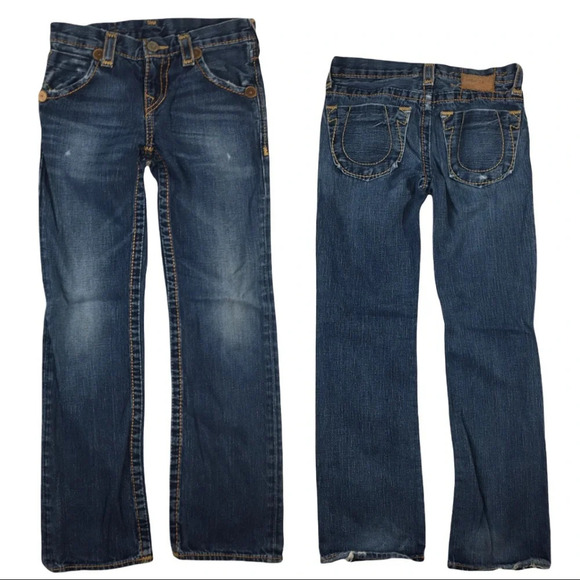 WJ419 Girls True Religion Designer Denim Jeans 10 - Picture 1 of 8